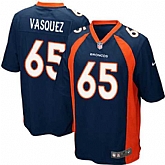 Nike Men & Women & Youth Broncos #65 Vasquez Navy Blue Team Color Game Jersey,baseball caps,new era cap wholesale,wholesale hats